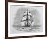 Hms Beagle Among Porpoises Charles Darwin's Research Ship-R.t. Pritchett-Framed Photographic Print