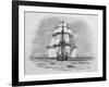 Hms Beagle Among Porpoises Charles Darwin's Research Ship-R.t. Pritchett-Framed Photographic Print