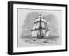 Hms Beagle Among Porpoises Charles Darwin's Research Ship-R.t. Pritchett-Framed Photographic Print