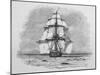 Hms Beagle Among Porpoises Charles Darwin's Research Ship-R.t. Pritchett-Mounted Photographic Print