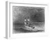HMS Beagle, Darwin's Ship-RT Pritchett-Framed Art Print