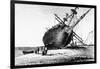 HMS Beagle Laid Ashore, Rio Santa Cruz, Patagonia, South America, 1834-null-Framed Giclee Print