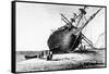 HMS Beagle Laid Ashore, Rio Santa Cruz, Patagonia, South America, 1834-null-Framed Stretched Canvas