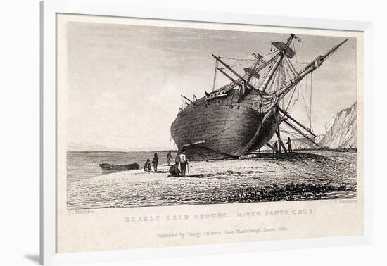 HMS Beagle Ship Laid Up Darwin's Voyage-Stewart Stewart-Framed Photographic Print