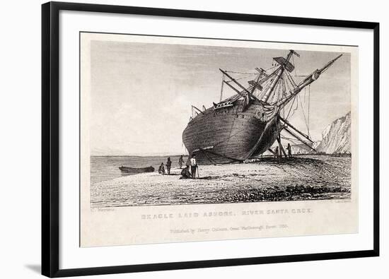 HMS Beagle Ship Laid Up Darwin's Voyage-Stewart Stewart-Framed Photographic Print