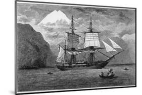 Hms "Beagle" the Ship in Which Charles Darwin Sailed in the Straits of Magellan-R.t. Pritchett-Mounted Photographic Print