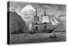 Hms "Beagle" the Ship in Which Charles Darwin Sailed in the Straits of Magellan-R.t. Pritchett-Stretched Canvas