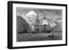 Hms "Beagle" the Ship in Which Charles Darwin Sailed in the Straits of Magellan-R.t. Pritchett-Framed Photographic Print