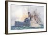 HMS Bellerophon-null-Framed Art Print