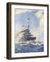 Hms Birmingham Ramming the German Submarine U-15, 9 August 1914-H. G. Swanwick-Framed Giclee Print