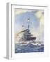 Hms Birmingham Ramming the German Submarine U-15, 9 August 1914-H. G. Swanwick-Framed Giclee Print