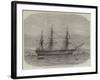 HMS Bombay, Lately Destroyed by Fire at Montevideo-Edwin Weedon-Framed Giclee Print