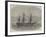 HMS Bombay, Lately Destroyed by Fire at Montevideo-Edwin Weedon-Framed Giclee Print