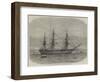 HMS Bombay, Lately Destroyed by Fire at Montevideo-Edwin Weedon-Framed Giclee Print