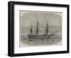 HMS Bombay, Lately Destroyed by Fire at Montevideo-Edwin Weedon-Framed Giclee Print