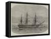 HMS Bombay, Lately Destroyed by Fire at Montevideo-Edwin Weedon-Framed Stretched Canvas
