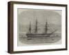 HMS Bombay, Lately Destroyed by Fire at Montevideo-Edwin Weedon-Framed Giclee Print