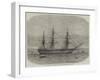 HMS Bombay, Lately Destroyed by Fire at Montevideo-Edwin Weedon-Framed Giclee Print