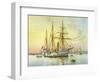 HMS Bramble, Royal Navy 1st Class Gunboat, C1890-C1893-William Frederick Mitchell-Framed Giclee Print