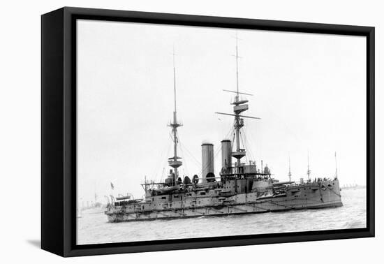 HMS Bulwark, British Battleship, C1899-1914-null-Framed Stretched Canvas
