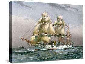 HMS Calliope, Royal Navy 3rd Class Cruiser, C1890-C1893-null-Stretched Canvas