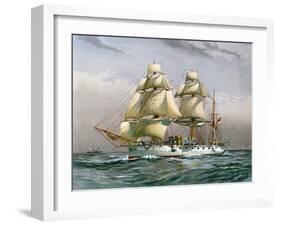 HMS Calliope, Royal Navy 3rd Class Cruiser, C1890-C1893-null-Framed Giclee Print