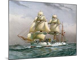 HMS Calliope, Royal Navy 3rd Class Cruiser, C1890-C1893-null-Mounted Giclee Print