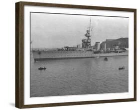 HMS Cardiff, British C-Class Light Cruiser, Malta, C1920S-null-Framed Giclee Print