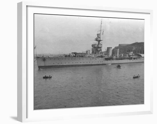 HMS Cardiff, British C-Class Light Cruiser, Malta, C1920S-null-Framed Giclee Print