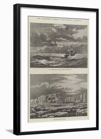 HMS Challenger's Scientific Ocean Surveying Expedition-null-Framed Giclee Print