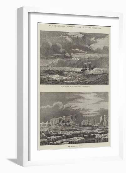 HMS Challenger's Scientific Ocean Surveying Expedition-null-Framed Giclee Print