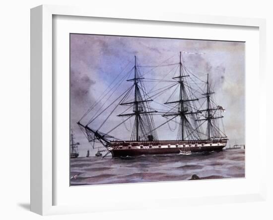 Hms Challenger-null-Framed Photographic Print