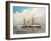 HMS Colossus, Royal Navy 2nd Class Battleship, C1890-C1893-William Frederick Mitchell-Framed Giclee Print