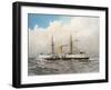 HMS Colossus, Royal Navy 2nd Class Battleship, C1890-C1893-William Frederick Mitchell-Framed Giclee Print