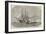 HMS Colossus, with the Gun-Boat Flotilla, Leaving the Motherbank for Portland-Edwin Weedon-Framed Giclee Print