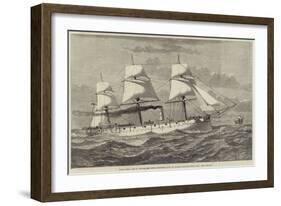 HMS Comus, One of the Six New Steel Corvettes Built at Glasgow for the Royal Navy-null-Framed Giclee Print