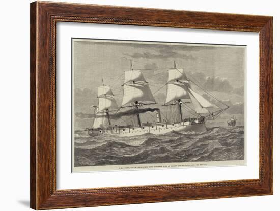 HMS Comus, One of the Six New Steel Corvettes Built at Glasgow for the Royal Navy-null-Framed Giclee Print