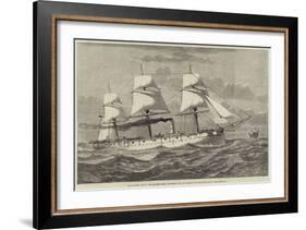 HMS Comus, One of the Six New Steel Corvettes Built at Glasgow for the Royal Navy-null-Framed Giclee Print