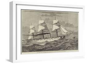 HMS Comus, One of the Six New Steel Corvettes Built at Glasgow for the Royal Navy-null-Framed Giclee Print