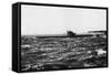 HMS D2 Leaving Portsmouth Harbour-null-Framed Stretched Canvas