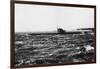 HMS D2 Leaving Portsmouth Harbour-null-Framed Photographic Print