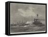 HMS Devastation and Valorous Off Portland-null-Framed Stretched Canvas