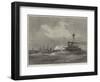 HMS Devastation and Valorous Off Portland-null-Framed Giclee Print