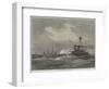 HMS Devastation and Valorous Off Portland-null-Framed Giclee Print