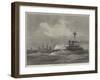 HMS Devastation and Valorous Off Portland-null-Framed Giclee Print