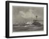 HMS Devastation and Valorous Off Portland-null-Framed Giclee Print