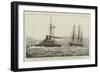 HMS Devastation Towing HMS Thetis into Malta Harbour-William Edward Atkins-Framed Giclee Print