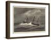 HMS Dido in a Hurricane-null-Framed Giclee Print