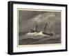 HMS Dido in a Hurricane-null-Framed Giclee Print