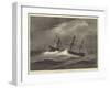 HMS Dido in a Hurricane-null-Framed Giclee Print